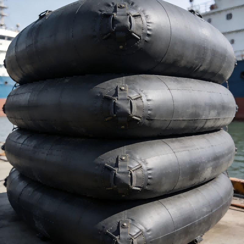 SunKai Custom High-Performance Marine Airbags Kasil Ngluncurake Kapal Kargo 12.000 Ton