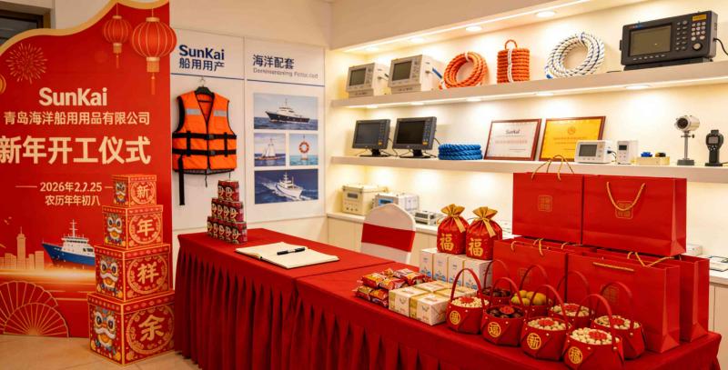 Qingdao SunKai Marine Nganakake Upacara Pembukaan Taun Anyar 2026